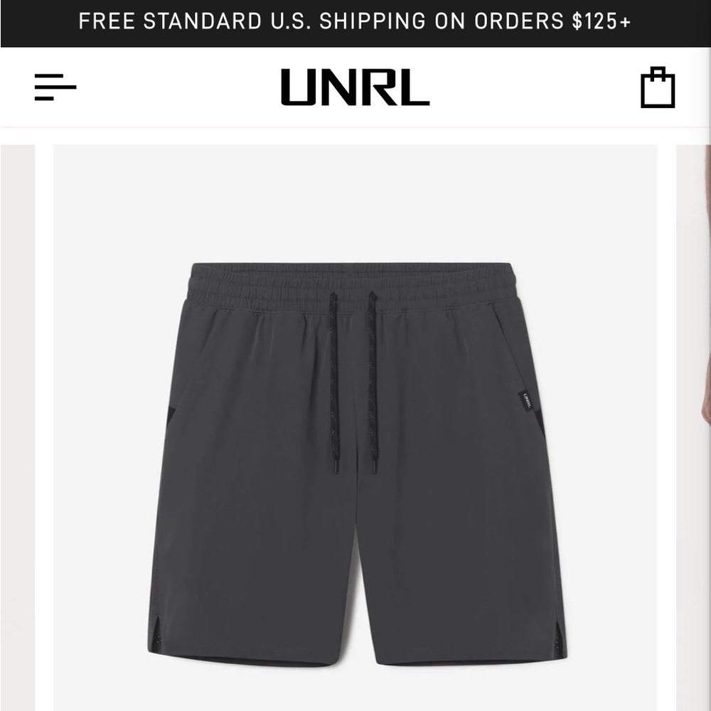 UNRL Stride Short Men's Shorts - Gray- size Medium